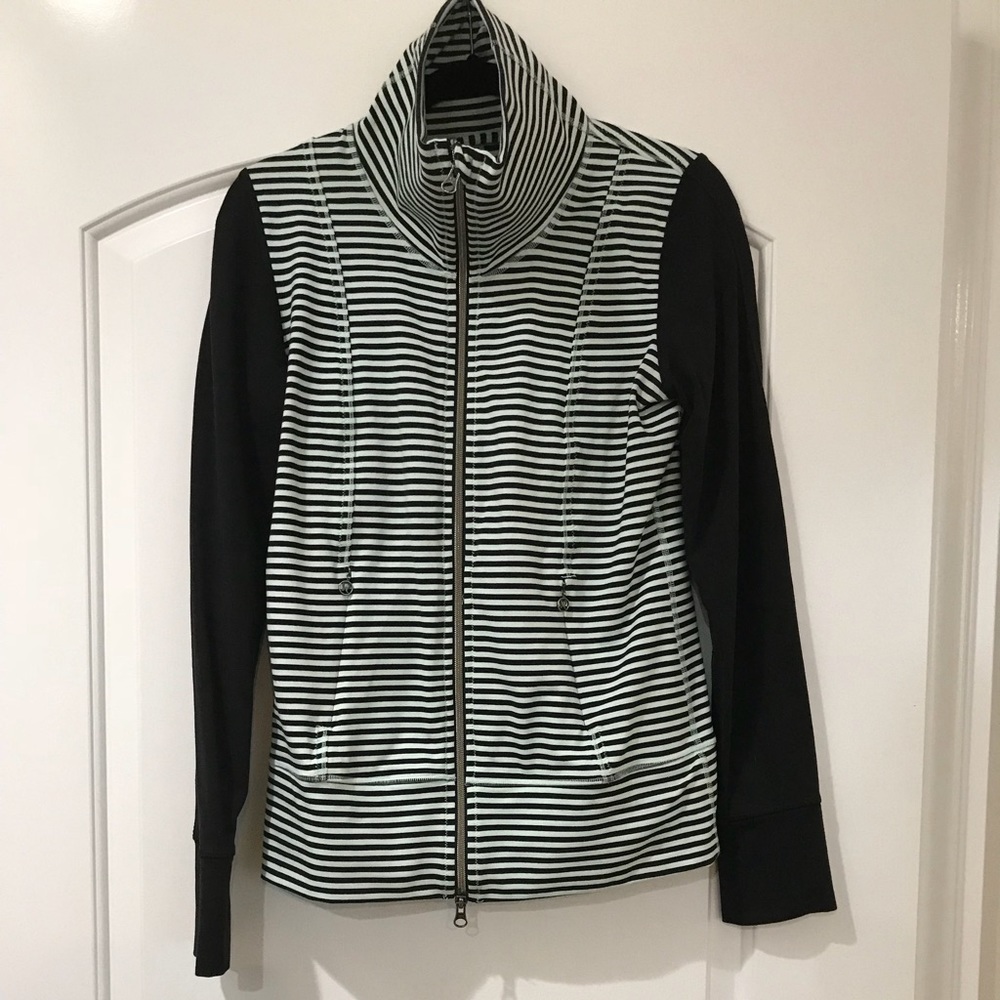 Lululemon jacket - Striped mint and black